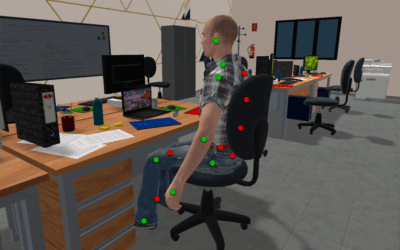Computer vision system to reliably and accurately detect the joints of people in their workplace