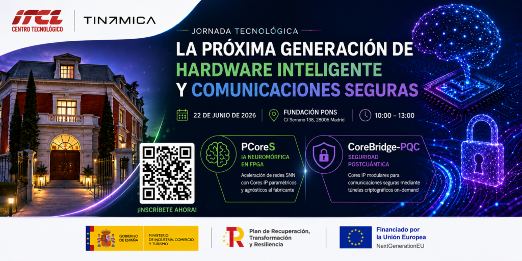Jornada de hardware inteligente y comunicaciones seguras organizada por ITCL y Tinámica en Madrid.