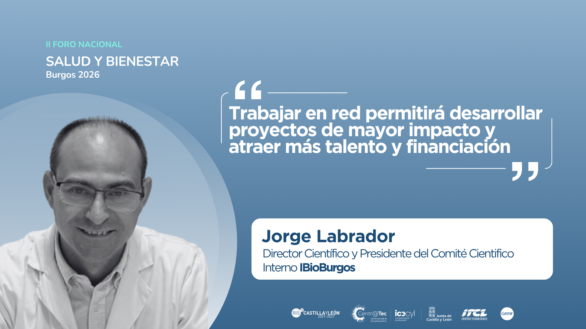 Jorge Labrador - Investigación biosanitaria en Burgos.