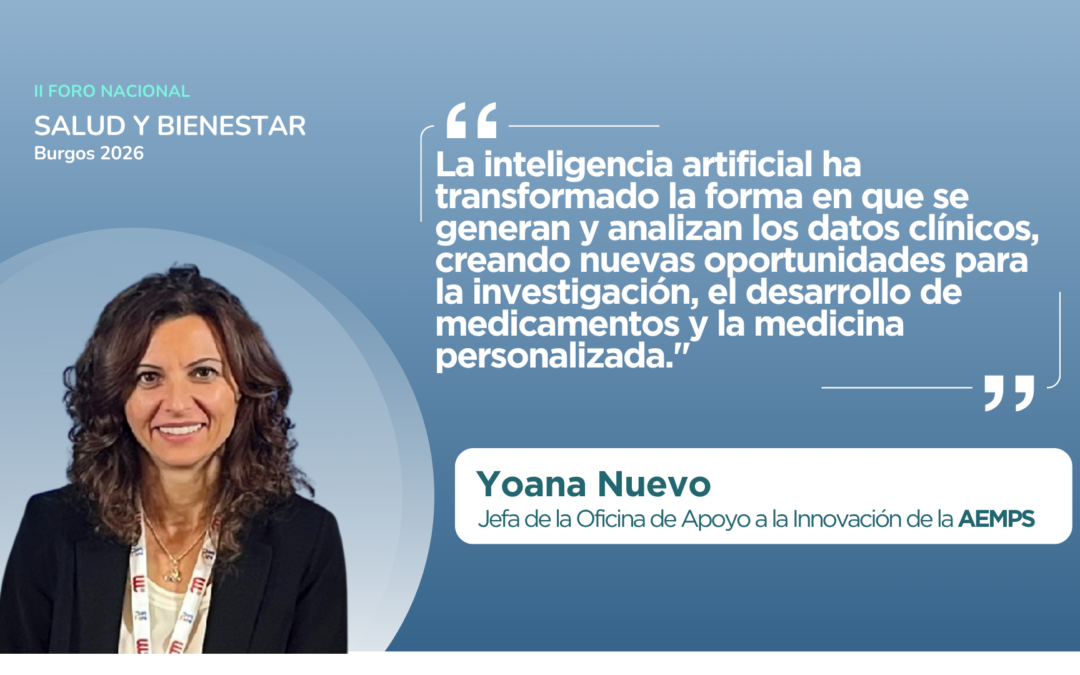 Yoana Nuevo, AEMPS, ponente del Foro Nacional Salud y Bienestar 2026
